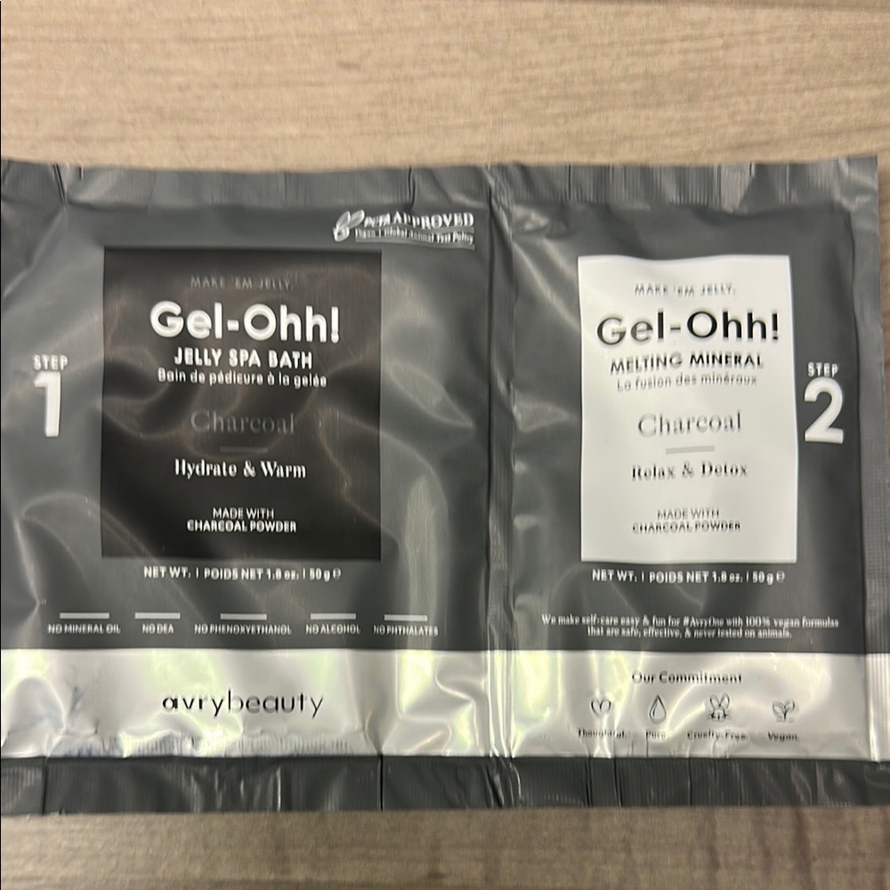 ❣️5 items $25 Gel-Ohh! Charcoal Jelly Spa Bath Set. Hydration & relax , detox 🆕